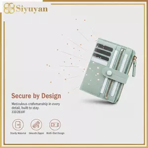Ví màu trơn nữ Siyuyan có nút ly hợp mỏng hoàn hảo cho lối sống bận rộn VN
