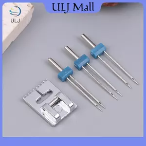 ULJ 9 Rãnh Pintu Ép Chân + 3 Chiếc Hai Đầu Máy May Kim 3 Kích Thước 2 / 3 / 4mm Dành Cho Phụ Kiện Máy May Gia Đình.