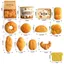 QEARY Giả vờ chơi Đồ chơi nhà bếp, Bánh rán nhà chơi Bánh mì nướng Mô phỏng Bánh mì tráng miệng, Thực phẩm giáo dục sinh nhật Nấu ăn thực tế Bộ bánh mì hoạt động bữa tiệc mô hình