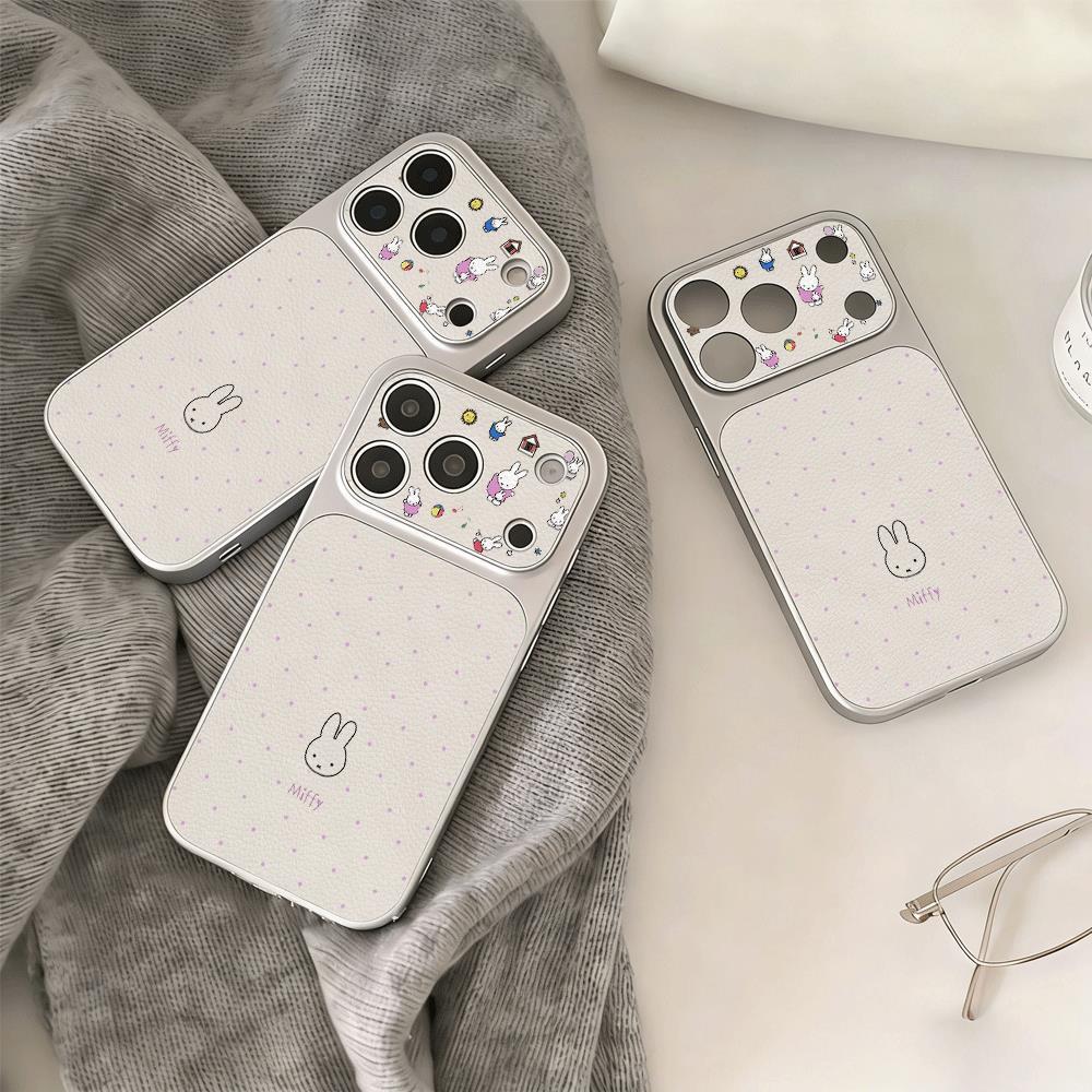 Bút ngắn Miffy Bunny rải rác cho trường hợp iPhone 17promax 161514plus 1312pro