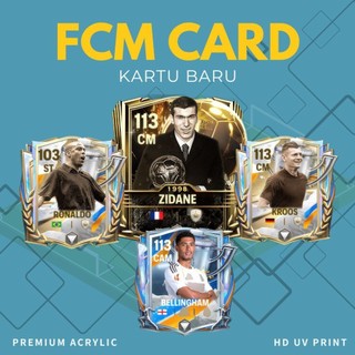 FC Móc chìa khóa di động máy chơi bóng đá Acrylic cao cấp fcm 26 HD chống nước in UV 6 cm