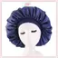 JRP Mũ Ngủ Đêm Lớn Tóc Bonnet Mũ Đầu Satin Dây Rộng Điều Chỉnh Mũ JRP
