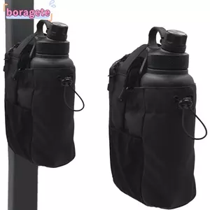Túi đựng bình nước từ tính BORAGETE, Hộp đựng cốc nước cụ thể tập thể dục dung tích lớn di động, Túi tập thể dục nam châm nhiều túi đeo chéo chất lượng cao Thể thao ngoài trời
