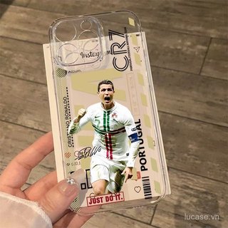Ốp Điện Thoại Trong Suốt Sáng Tạo Bóng Đá Cậu Bé Xu Hướng Độc Đáo Thích Hợp Cho iPhone 13promax 13 14 15 16 17 pro max 16pro 15promax 14promax xs xr 11promax Ốp Silicon Linh Hoạt