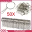 XUAN 50 Chiếc DIY 25 Mm Đánh Bóng Bạc Móc Khóa Móc Khóa Chia Vòng Ngắn Móc Khóa VN