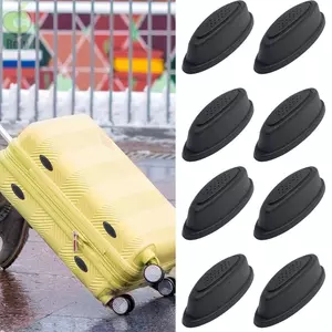Chân đế hành lý ROLY, màu đen có ốc vít Tấm lót chân hành lý, Chân đế hành lý bên dưới Chân đế vali nhựa Thay thế một phần tất cả vali