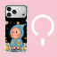 Ốp điện thoại cứng hình cậu bé trong mưa từ tính cho iPhone 17 16 Pro 15 14 Pro Max Vỏ bảo vệ mờ mờ mờ trong suốt
