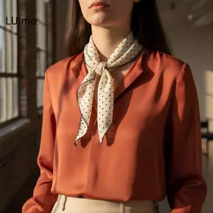 LUImo Ngọt Chấm Bi Mỏng Nhẹ Khăn Nhỏ Mùa Hè Nữ Băng Đô Quấn Tóc Chống Nắng Cho Lái Xe SBS