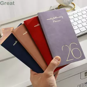 Sách chương trình nghị sự TUYỆT VỜI 2026, với Lịch A6 Sổ tay hẹn, Danh sách việc cần làm Mini Lập kế hoạch hàng tuần Học sinh