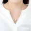 Phim hoạt hình hai chiều Những điều dễ thương < Trứng lười > Vòng cổ mặt dây chuyền dễ thương nhẹ sang trọng Trang trí vòng cổ xương đòn nhỏ có giá trị cao