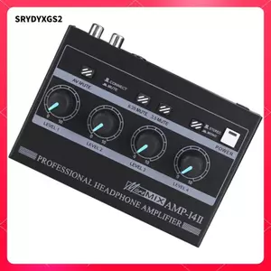 Bộ khuếch đại tai nghe di động 8 kênh Amp tai nghe chuyên nghiệp cho máy tính Micro Điện thoại thông minh Bộ khuếch đại công suất