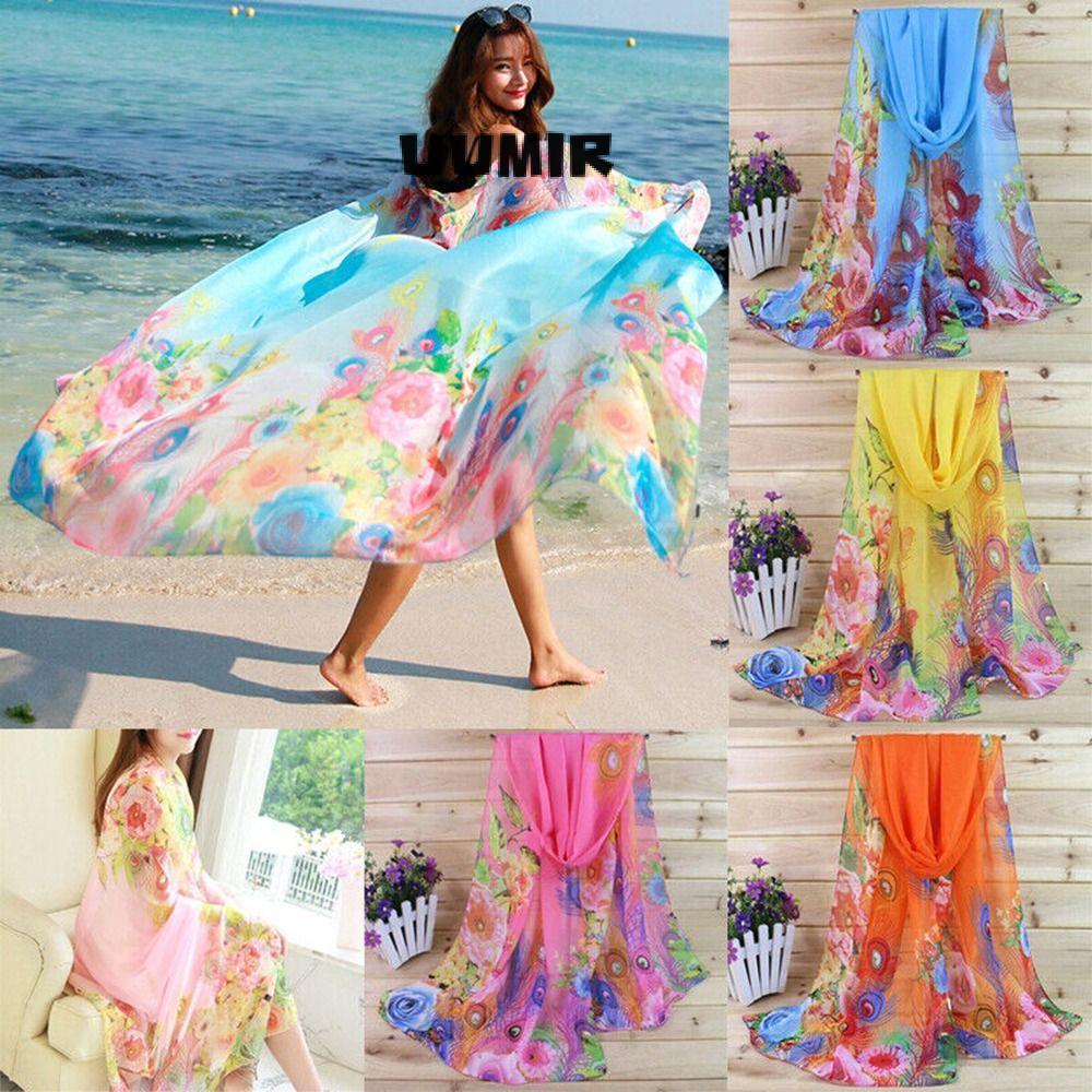 UUMIR Nữ Khăn Voan Hijab Khăn Choàng Đầu Quấn Khăn Lụa