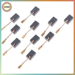 SAFENH 10 Cái Than Chì Động Cơ Đồng Carbon Bộ Bàn Chải Cho Máy Xay Góc 6 * 8.5 * 13.5mm VN