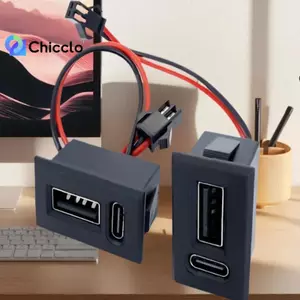 Đế USB Nữ Type-C Đèn Soet Hai Lớp Sạc Soet Điện Thoại Điện Thoại Điện Thoại Soet Có Đầu Nối Cáp Đẹp