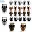 JVSUB 10 Bộ / túi 10 / 12 Mm Chắc Chắn Bu Lông Móng Tay DIY Da Thủ Công Vải Nút Kim Loại Móng Tay Đầu Tròn Vít