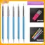 VFZ 5 Cái 2 Chiều Móng Tay Nghệ Thuật Acrylic Điểm Silicon Hoa Bút Móng Tay Thép Không Gỉ Chấm Dụng Cụ Đá Cẩm Thạch Tranh Bút Louislifecool