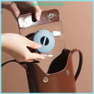 Hộp quản lý dây có kích thước bỏ túi GODD Thiết kế xoay Phù hợp với nhiều bộ sạc Tai nghe Ổ đĩa USB