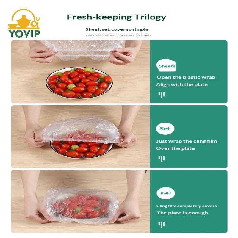 Nắp nhựa có độ đàn hồi cao YOVIP 100 Pa để bảo quản thực phẩm hiệu quả tại nhà và VN