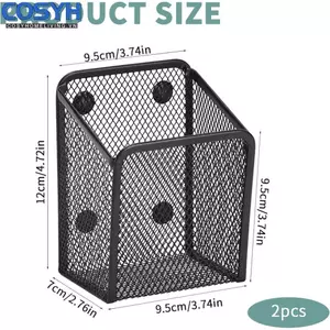 <cosyh>Mesh Pencil Holder Heavy-duty Steel Construction Rust-resistant Coating