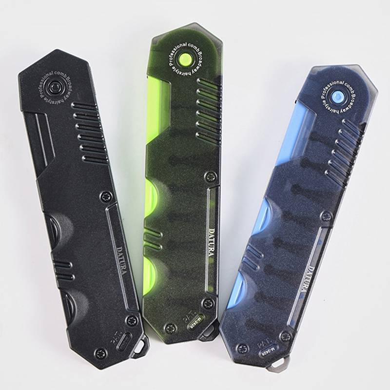 Springevenstar Đa Năng Di Động Nhựa Gấp Nhà Thơ Lược Cắt Tóc Nam Đầu Dầu Râu Lược Tạo Kiểu Tóc Lược Răng Rộng Springevenstar