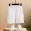 Quần short 5 điểm Summer Boys Cargo Quần short bỏ túi màu trơn cho trẻ mới biết đi, tương phản thời trang