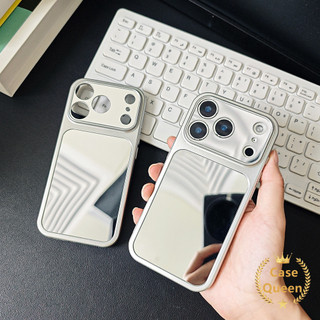 Ốp Lưng Tương Thích Cho iPhone XR Air 17 15 13 12 11 16 14 Pro Max 14 Plus X XS Max Thời Trang Mới Đơn Giản Màu Sắc Gương Tức Thì