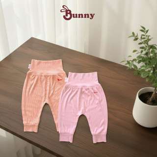 Combo 2 quần lưng cao Bunnybaby chất thun tăm lụa cho bé 0-12 tháng  Bubbybaby-GV