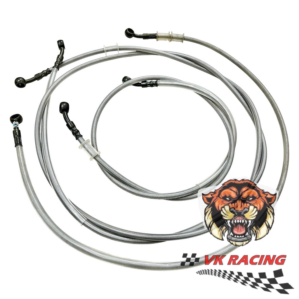 Dây thắng dầu dây phanh dầu cước bạc vỏ bọc cao su dẻo 92cm -1m1 - 2m