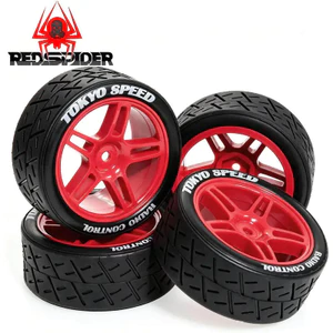 4 Bánh Xe Lốp Trôi Cứng 1 / 10 65 Mm Cho Tamiya TT01 TT02 XV01 PTG-2 Kyosho HPI HSP RC Drift Car On Road Touring Racing Car Tamiya Kyosho HPI Mugen Sakura 10303