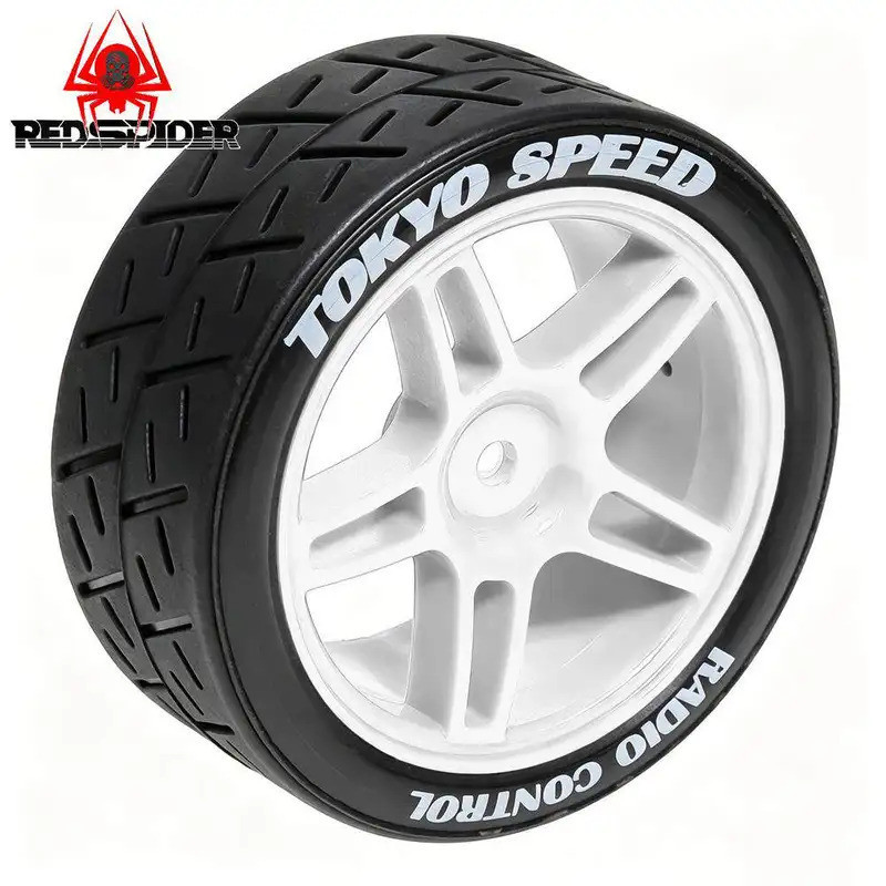 4 Bánh Xe Lốp Trôi Cứng 1 / 10 65 Mm Cho Tamiya TT01 TT02 XV01 PTG-2 Kyosho HPI HSP RC Drift Car On Road Touring Racing Car Tamiya Kyosho HPI Mugen Sakura 10303