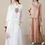 Bộ đồ vải lanh Cotton thời trang nữ mùa thu phù hợp với hàng hóa châu Âu phong cách Hồng Kông Quần dài tay Bộ hai mảnh thêu công nghiệp nặng 5.26