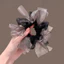 MAUROPOLI Phong Cách Hàn Quốc Siêu Cổ Tích Gạc Nơ Nơ Scrunchy Dây Buộc Tóc Đuôi Ngựa Bóng Băng Đô