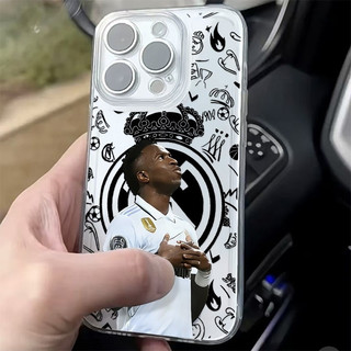 Cầu Thủ Bóng Đá Thích Hợp Cho iPhone 16 17 Pro Max Ốp Điện Thoại 11 XSMax 12 Pro 15 ProMax 17 Pro XR 14 Pro 8plus 13 ProMax TPU Mềm Chống Rơi Đệm