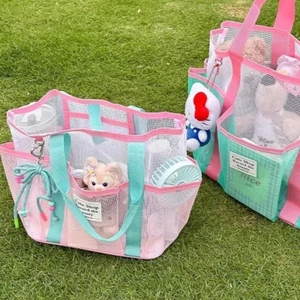 Túi bơi lưới lớn Túi Tote đi biển thoáng khí nhẹ có nhiều ngăn Hoàn hảo