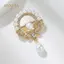 PNPIA- Thời Trang Micro Kẻ Sọc Zircon Giọt Nước Tròn Ngọc Trai Trâm Pin Cho Nữ Quần Áo Phụ Kiện