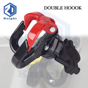 Phụ kiện thân xe máy Hiệp sĩ Mũ bảo hiểm đa năng Móc đôi Hợp kim nhôm chống thấm nước
