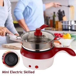 1 Nồi Đa Năng Inox Mini 2L Có Nồi Hấp Chảo Chiên Điện MS