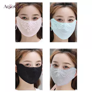 AqToCna Mặt nạ ren thoáng khí Tấm che nắng Màu trơn Bảo vệ tia cực tím Dây đeo có thể điều chỉnh Mặt nạ chống tia cực tím AqToCna