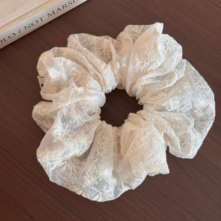Hululu / Lưới Ren Thêu Scrunchy Dây Buộc Tóc Nơ Tóc Thấp Đuôi Ngựa Lợn Scrunchy Dây Buộc Tóc Đầu Dây Buộc Mũ Đội Đầu