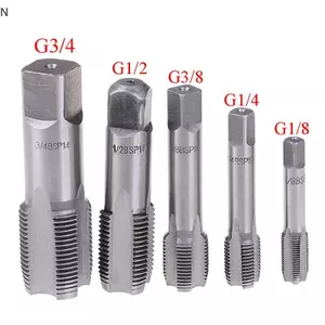 NS G1 / 8 1 / 4 3 / 8 1 / 2 3 / 4 HSS Côn Ống Tập BSP Kim Loại Vít Ren Dụng Cụ Cắt NS