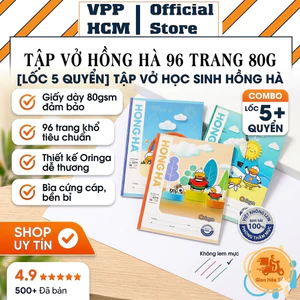 Tập Vở Học Sinh Class Hồng Hà - Vở 96 Trang Giấy 80gsm Đảm Bảo Không Lem