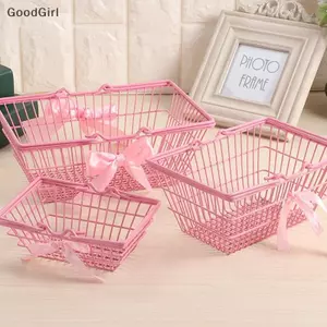 Giỏ đựng đồ Mini Hoàn thiện máy tính để bàn Mỹ phẩm Lưu trữ trang sức cho ký túc xá bé gái Tổ chức máy tính để bàn Giỏ đựng VN