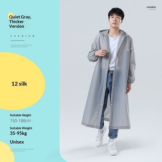 Áo mưa dài dày nâng cấp MPATHW dành cho người lớn Unisex Du lịch chống nước Mặc ngoài trời