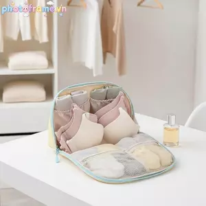 Photoframe Đồ Lót Du Lịch Tổ Chức Túi Di Động Dung Tích Cao Cho Áo Ngực Sospact Lưu Trữ VN