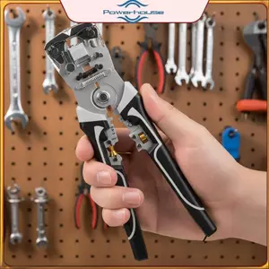 Kìm tuốt dây đa năng POWER Kìm uốn cáp có thể điều chỉnh 10-24 AWG cho xưởng bảo trì thợ điện.
