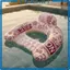 Bơm Hơi PVC Lounge Phao Nâng Tựa Lưng Bể Bơi Lounger Có Họa Tiết Ghế Xếp Phao Cho Bãi Biển