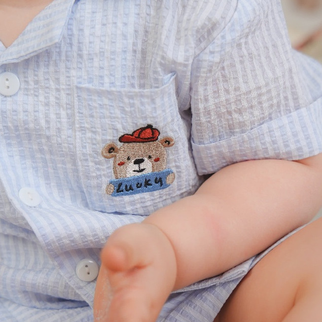 BỘ CỘC PYJAMA KẺ CHẤT LIỆU THÔ LỤA  [ SIÊU MỀM, MÁT, MỊN CO DÃN VÀ THẤM HÚT TỐT] SZ 6M -4Y (HCT59)