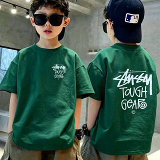 Áo Thun Trẻ Em Unisex In Chữ Thời Trang, Cotton Mềm, Áo Ngắn Tay, Phù Hợp Đi Học & Chơi, Cho Bé 3-12 Tuổi