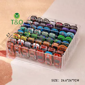 Hộp trưng bày ô tô mô hình 1 / 64 Carpark Acrylic Bộ đồ chơi cảnh mô hình Quà tặng cho bộ sưu tập trẻ em (Không có ô tô) [mới]