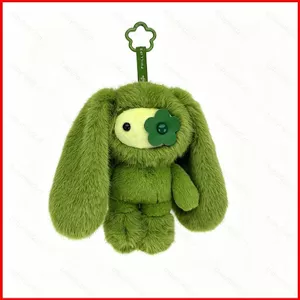 BH2 Thỏ Dài Dễ Thương Sang Trọng Móc Khóa Hoa Thỏ Túi Charm HB2